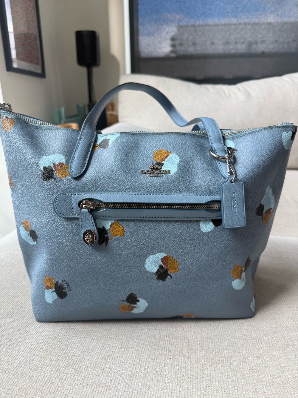 Coach Cornflower Blue Taylor Tote 37226